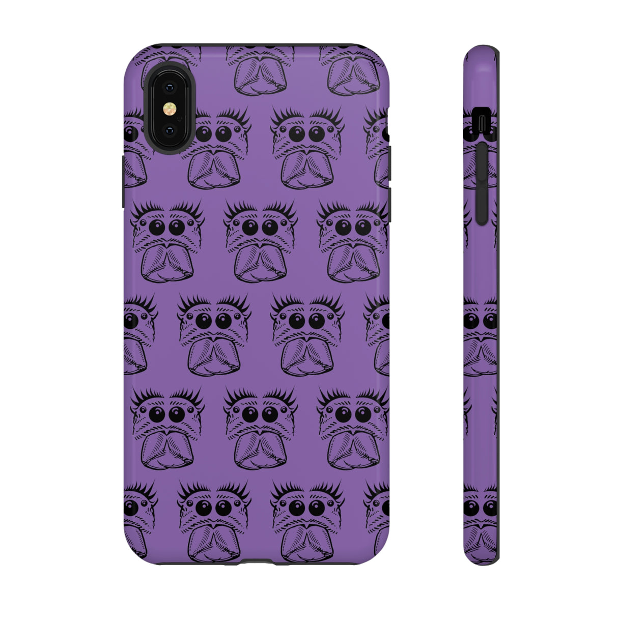 Tough Cases  Featuring BFP Jumping Spider Print on Purple