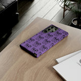 Tough Cases  Featuring BFP Jumping Spider Print on Purple