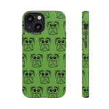 Tough Cases  Featuring BFP Jumping Spider Print on Green