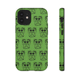 Tough Cases  Featuring BFP Jumping Spider Print on Green