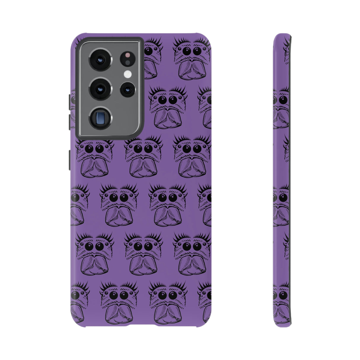 Tough Cases  Featuring BFP Jumping Spider Print on Purple