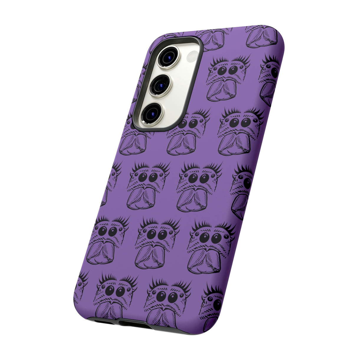 Tough Cases  Featuring BFP Jumping Spider Print on Purple