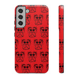 Tough Cases  Featuring BFP Jumping Spider Print on Red