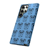 Tough Cases  Featuring BFP Jumping Spider Print on Blue