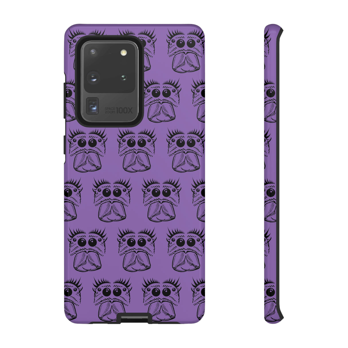 Tough Cases  Featuring BFP Jumping Spider Print on Purple