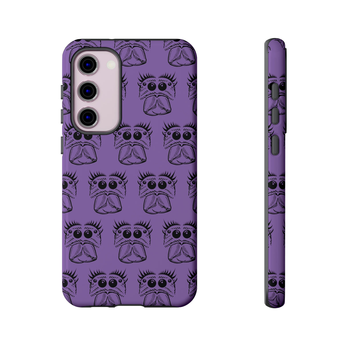 Tough Cases  Featuring BFP Jumping Spider Print on Purple