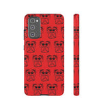 Tough Cases  Featuring BFP Jumping Spider Print on Red