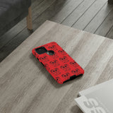 Tough Cases  Featuring BFP Jumping Spider Print on Red