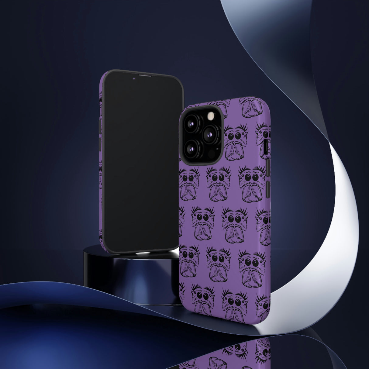 Tough Cases  Featuring BFP Jumping Spider Print on Purple