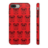 Tough Cases  Featuring BFP Jumping Spider Print on Red