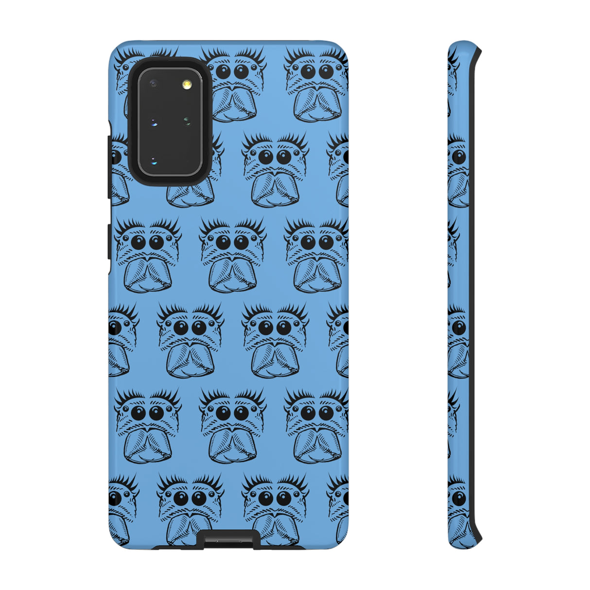 Tough Cases  Featuring BFP Jumping Spider Print on Blue