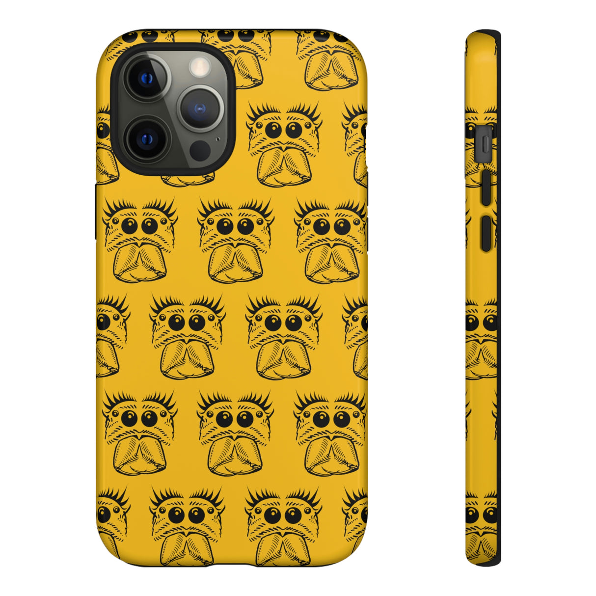 Tough Cases  Featuring BFP Jumping Spider Print on Yellow