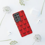 Tough Cases  Featuring BFP Jumping Spider Print on Red