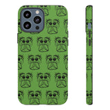 Tough Cases  Featuring BFP Jumping Spider Print on Green