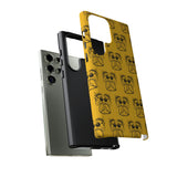 Tough Cases  Featuring BFP Jumping Spider Print on Yellow