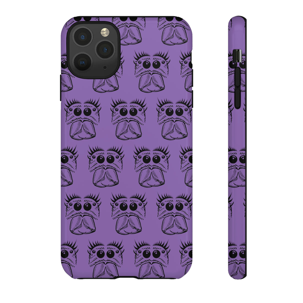 Tough Cases  Featuring BFP Jumping Spider Print on Purple