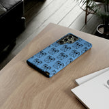 Tough Cases  Featuring BFP Jumping Spider Print on Blue