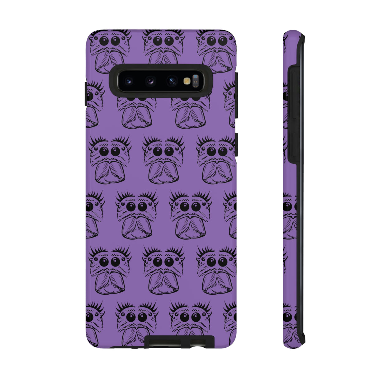 Tough Cases  Featuring BFP Jumping Spider Print on Purple