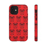 Tough Cases  Featuring BFP Jumping Spider Print on Red