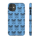 Tough Cases  Featuring BFP Jumping Spider Print on Blue