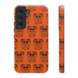 Tough Cases  Featuring BFP Jumping Spider Print on Orange