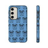 Tough Cases  Featuring BFP Jumping Spider Print on Blue