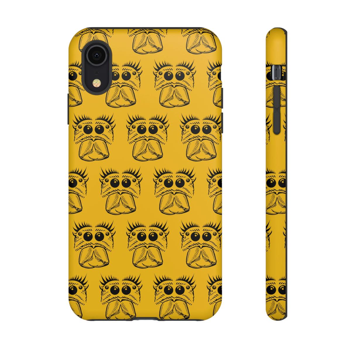 Tough Cases  Featuring BFP Jumping Spider Print on Yellow