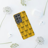 Tough Cases  Featuring BFP Jumping Spider Print on Yellow