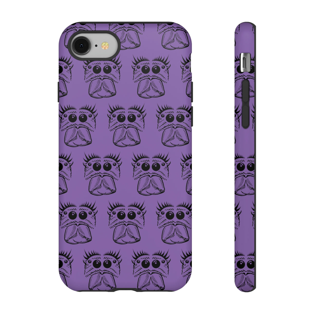 Tough Cases  Featuring BFP Jumping Spider Print on Purple