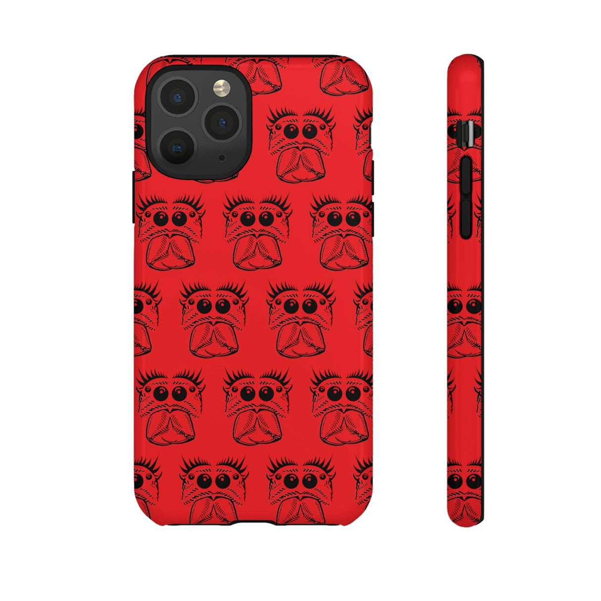 Tough Cases  Featuring BFP Jumping Spider Print on Red