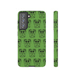 Tough Cases  Featuring BFP Jumping Spider Print on Green