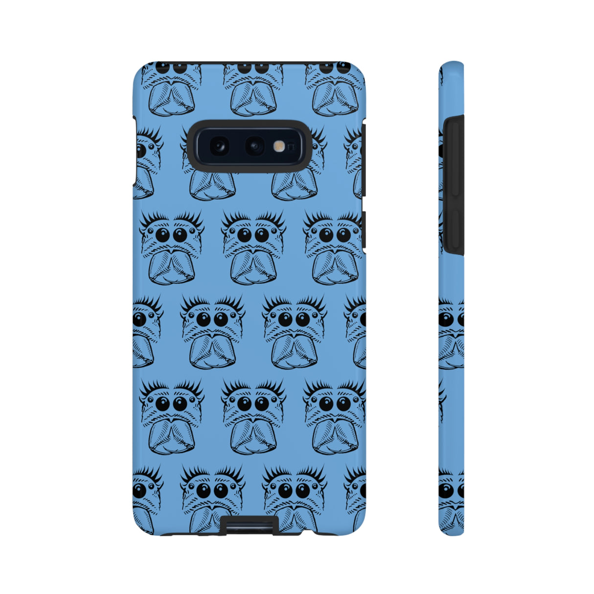 Tough Cases  Featuring BFP Jumping Spider Print on Blue