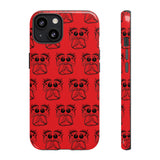 Tough Cases  Featuring BFP Jumping Spider Print on Red