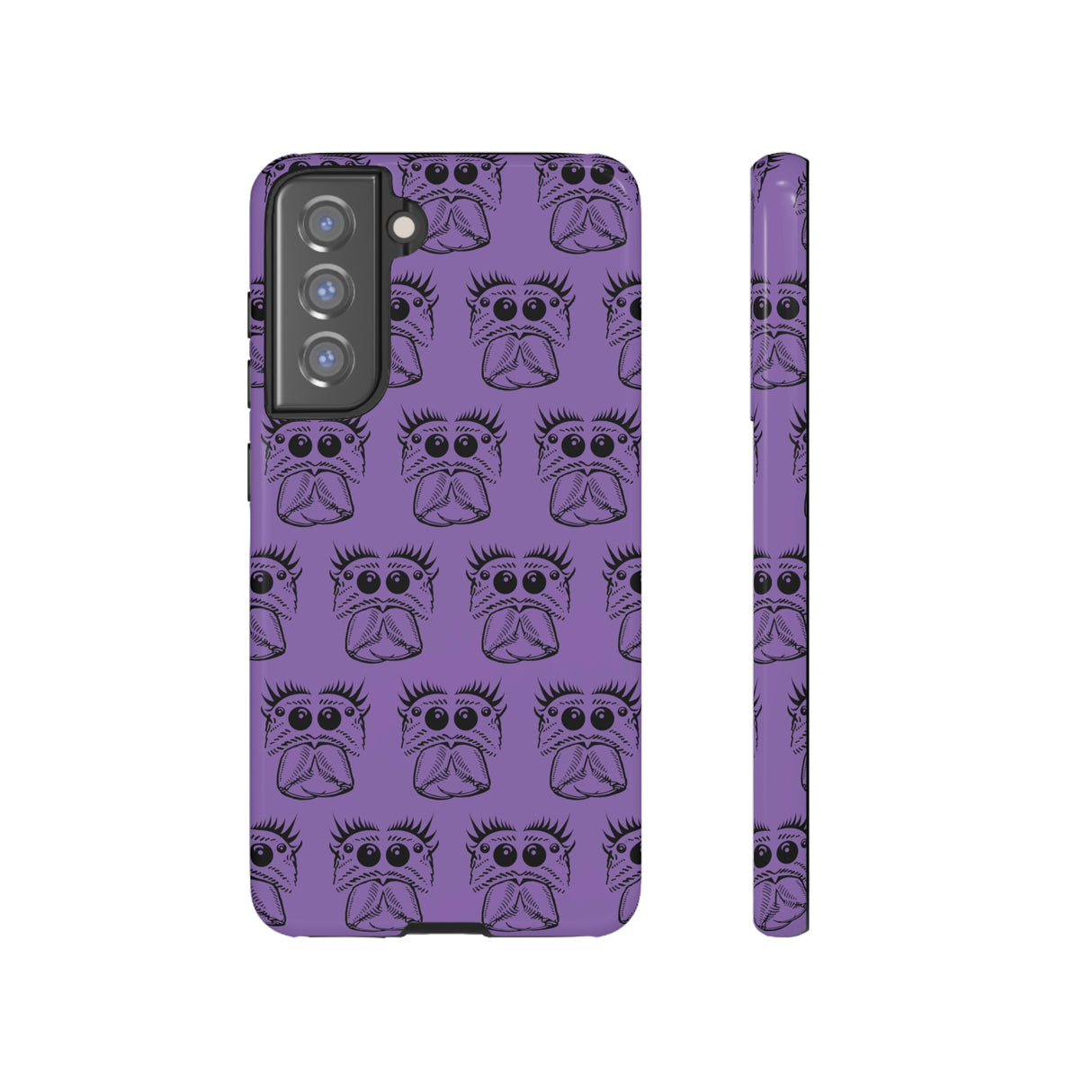 Tough Cases  Featuring BFP Jumping Spider Print on Purple