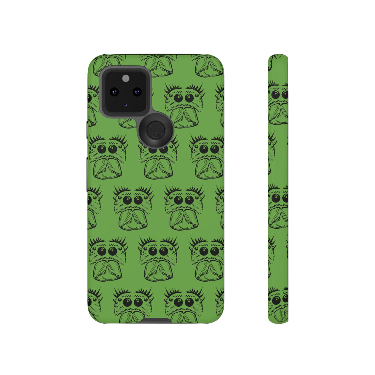 Tough Cases  Featuring BFP Jumping Spider Print on Green