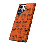 Tough Cases  Featuring BFP Jumping Spider Print on Orange