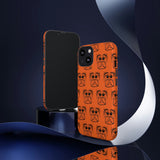 Tough Cases  Featuring BFP Jumping Spider Print on Orange