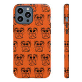 Tough Cases  Featuring BFP Jumping Spider Print on Orange