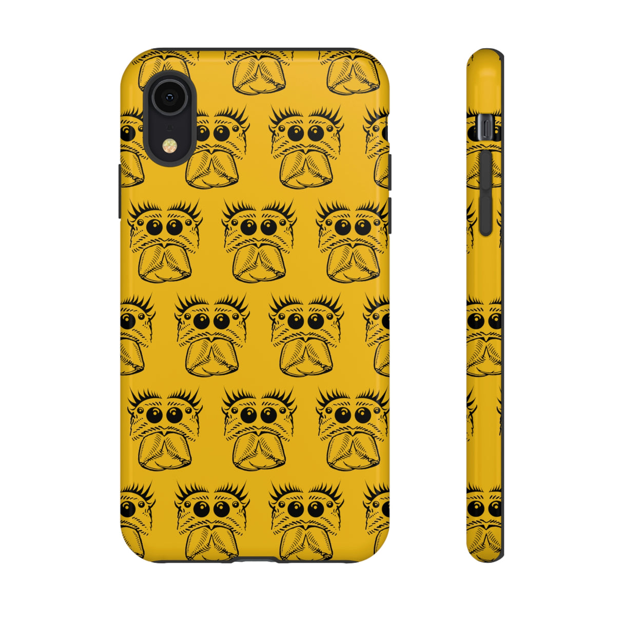 Tough Cases  Featuring BFP Jumping Spider Print on Yellow