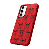 Tough Cases  Featuring BFP Jumping Spider Print on Red