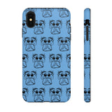 Tough Cases  Featuring BFP Jumping Spider Print on Blue