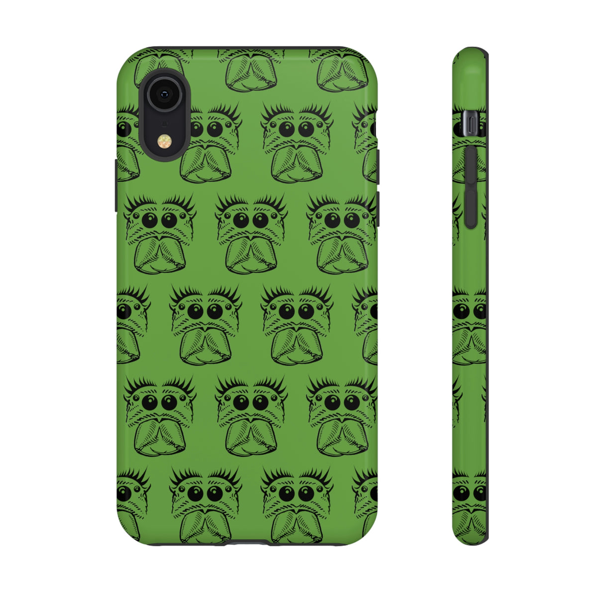 Tough Cases  Featuring BFP Jumping Spider Print on Green