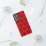 Tough Cases  Featuring BFP Jumping Spider Print on Red