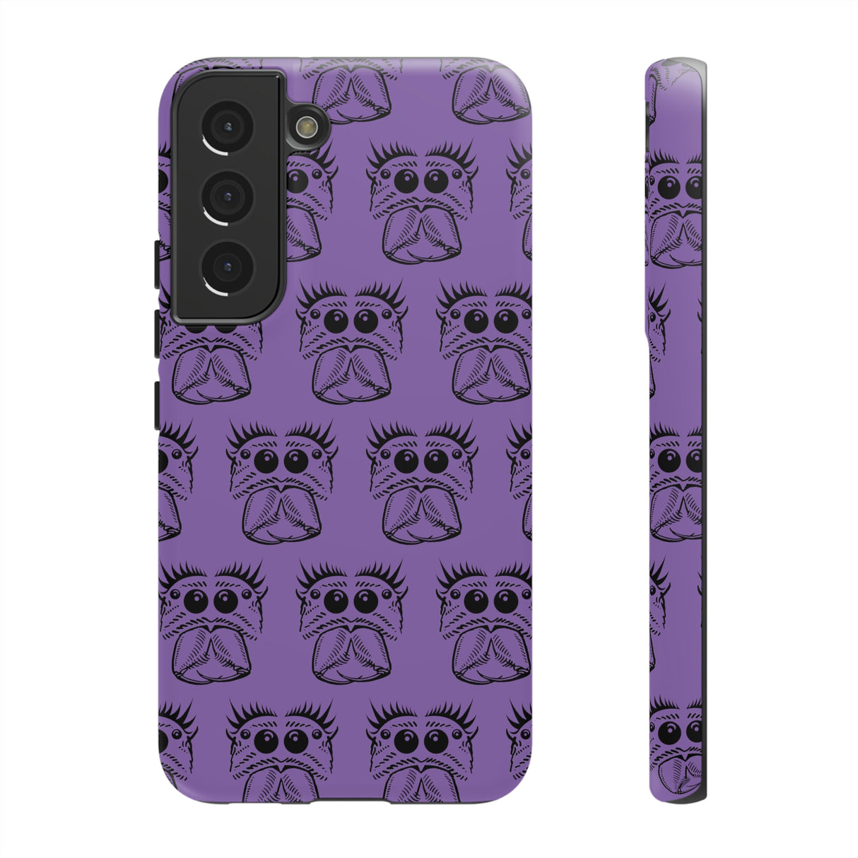 Tough Cases  Featuring BFP Jumping Spider Print on Purple