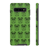 Tough Cases  Featuring BFP Jumping Spider Print on Green