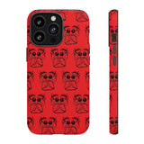 Tough Cases  Featuring BFP Jumping Spider Print on Red