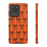 Tough Cases  Featuring BFP Jumping Spider Print on Orange