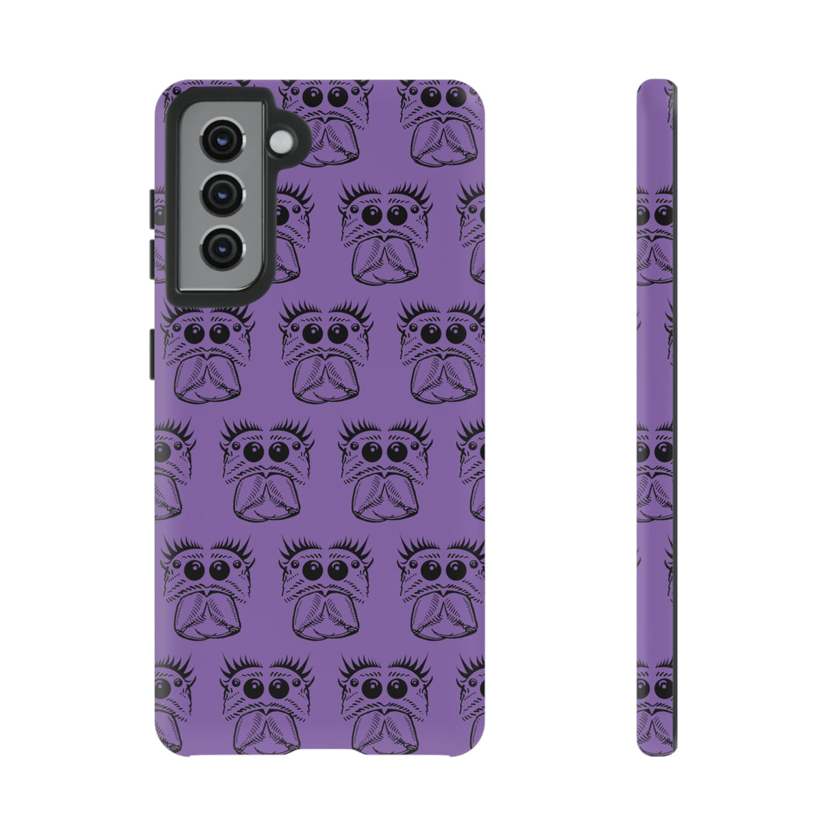 Tough Cases  Featuring BFP Jumping Spider Print on Purple