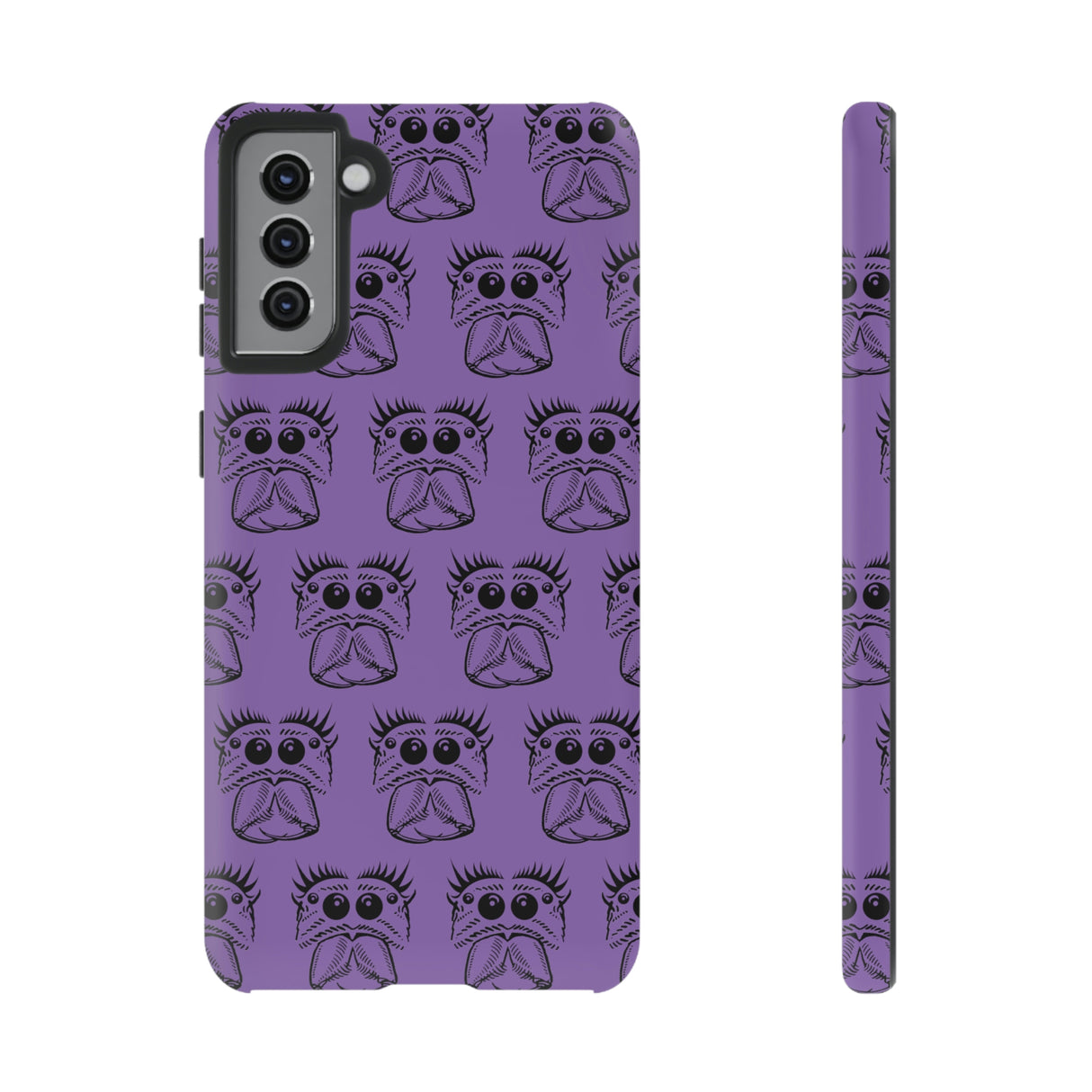 Tough Cases  Featuring BFP Jumping Spider Print on Purple