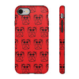 Tough Cases  Featuring BFP Jumping Spider Print on Red